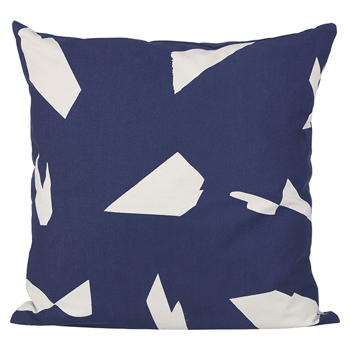 [ferm living] Cut Cushion (Dark Blue)